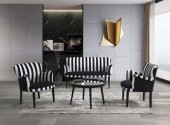 Zebra Çay Seti İkili Koltuk (Salon Balkon Cafe Ofis) - 4