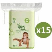 İpek Organik Bebek Temizleme Pamuğu 15 'Lı - 1