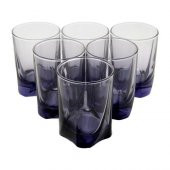 Paşabahçe Luna 6lı Mor Renk Kahve Yanı 110 Cc Su Bardağı 420023 - 1