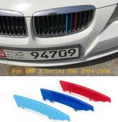 BMW E90 Serisi M Stil Ön Panjur Şeridi Renkli 2004 - 2008 - 1
