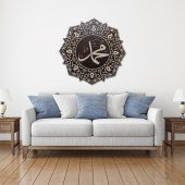 DEKORATİF AHŞAP HAT DUVAR PANOSU V9 - 60x60cm - KREM-VENGE - 6