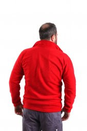 ESER - Fermuarlı Polar Mont - Kırmızı - 2