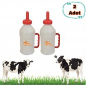 Buzağı Biberon Dana Süt Biberonu 2.5 Litre 2 Adet Büyükbaş İnek Sığır Yavrusu İçin - 7