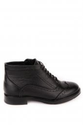 Kadın Siyah Hakiki Deri Bot-Z060 - 3