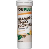 Youplus Vitamin C, Çinko & Propolis 20 Efervesan Tablet - Abdi İbrahim - 3