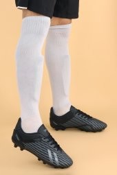 Jump 25850 Krampon Çim Saha Erkek Futbol Ayakkabı Siyah - Gri - 6