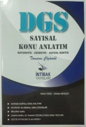 İntibak Yayınları Dgs Sayısal Konu Anlatım Kitabı - 1