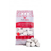 Pum Lava Beyaz Saf Yıkanmış Tozsuz Mangal Taşı, Mangal Ponzası Lav Taşı 3-6 CM - 4