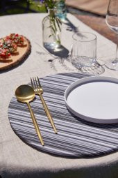 2li Modern Duck Keten Supla Amerikan Servis thumbnail 1