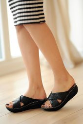 Pembe Potin Anatomik Taban Kadın Terlik A2652-20 - 3