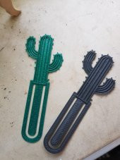 Kaktüs Kitap Ayracı Organik PlastikDekoratif Aksesuar - 1