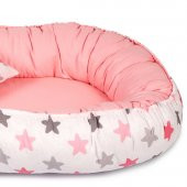 Sluupy Babynest - Pembe Gri Yıldız Figürlü Ana Kucağı - 3