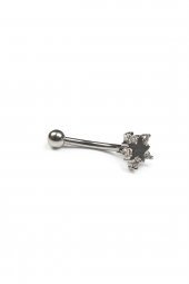 316L Çelik Cerrahi Burun-Kulak-Kıkırdak-Dudak Tragus Piercing  FH11864 - 1
