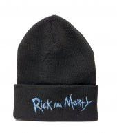 Rick And Morty Yazılı Siyah Bere - 1