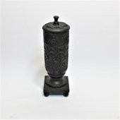 Siyah Ahşap Vazo - 3