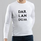 Darlandum Yazılı Uzun Kollu Tişört - 1