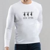 Dik Oyna Yazılı Karadeniz Horonlu Uzun Kollu Tişört Sweatshirt - 1