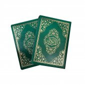 Ayfa Çanta Boy Kılıflı Kuran 13x18 - YEŞİL - 2