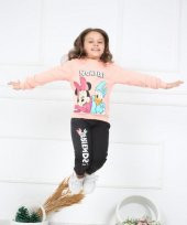 Kız Çocuk Friends! Donald And Minnie Pembe Eşofman Takım - 1