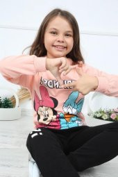 Kız Çocuk Friends! Donald And Minnie Pembe Eşofman Takım - 2