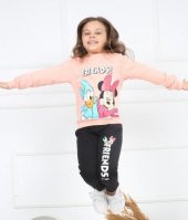 Kız Çocuk Friends! Donald And Minnie Pembe Eşofman Takım - 3