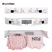 Dryertime Duvara Monte Katlanır Çamaşır Kurutma Askısı(Hello Cat) - 1