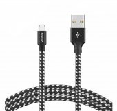 Auris Samsung Android Micro USB Data Destekli Hızlı Şarj Kablosu - 1