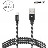 Auris Samsung Android Micro USB Data Destekli Hızlı Şarj Kablosu - 2