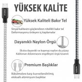 Auris Samsung Android Micro USB Data Destekli Hızlı Şarj Kablosu - 4