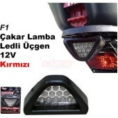 F1 Çakar Ledli Üçgen Kırmızı - 1
