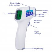 Quadro Temassız Ateş Ölçer LK001 - Beyaz - 7