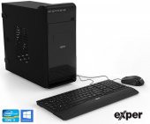 EXPER PC ACTIVE DEX322 İ3-9100 4GB DDR4 240GB SSD WIFI UMA WINDOWS10 KB + MOUSE SET - 1