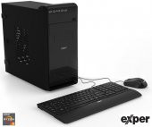 EXPER PC DIAMOND DEX518 R5-3500 8GB DDR4 240GB SSD WIFI NVIDIA GT710 2GB WINDOWS10 + KB MOUSE SET - 1