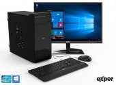 EXPER PC ACTIVE DEX322 İ3-9100 4GB DDR4 240GB SSD WIFI WINDOWS10+KB MOUSE SET+21.5 EXPER MONİTÖR - 1