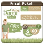 Baby Turco Doğadan Külot Bez 6 Numara Xlarge 60 Adet - 1