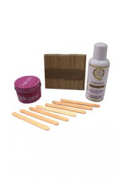 90gr Pudrasız Bezsiz Kolay Kullanım Agda  50 li Spatula Ve Sir Agda Sonrası Temizleme Yagı 125ml - 1