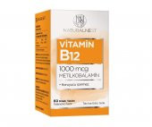 NaturalNest Vitamin B12 Metilkobalamin Takviye Edici Gıda 60 Tablet - 1