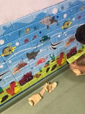 Renkli Duvarlar NW29 Akvaryum Anaokulu Bebek Odası Kendinden Yapışkanlı 3D Dekoratif Duvar Paneli - 2