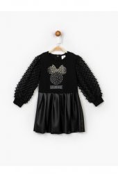 Kız Çocuk Siyah Elbise 16150 - 1