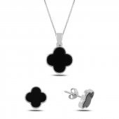 Gümüş 925 Ayar Yonca Set - 2