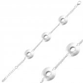 Gümüş 925 Ayar Halkalar Taşsız Bileklik - 1