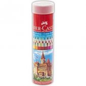 FABER CASTELL KURU BOYA 12Lİ METAL TÜP - 1