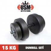 15 KG UZUNAY BLACK DAMBIL SETİ - 2