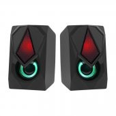 FRISBY FS-2136U-B 1+1 USB Siyah 12w Hoparlör RGB Ledli - 4