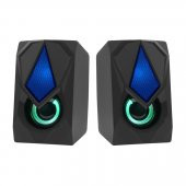 FRISBY FS-2136U-B 1+1 USB Siyah 12w Hoparlör RGB Ledli - 6