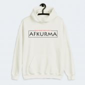 Afkurma Yazılı Baskılı Cepli Kapşonlu Sweatshirt - 1