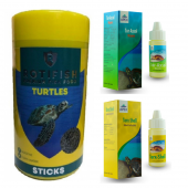Rotifish Kaplumbağa Yem ve Vitamin Seti 3 Parça - 1