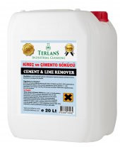 TERLANS İnşaat Sonrası Çimento Temizleyici Kireç Sökücü 20 Kg - 1