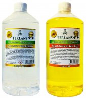 TERLANS Kokusuz Terebentin ve Resim Yağı (Keten Yağı) 2 x 1000 ml - 1