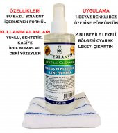 TERLANS Tekstil Kumaş Temizleyici Leke Sökücü 250ml+Temizlik Bezi - 2